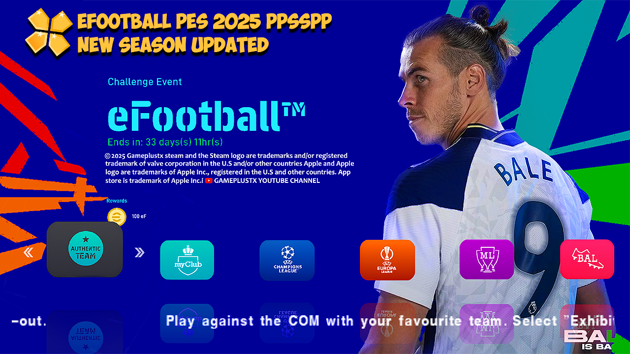 eFootball PES 2025 PPSSPP Patch Iso New Transfers & Kits 24/25