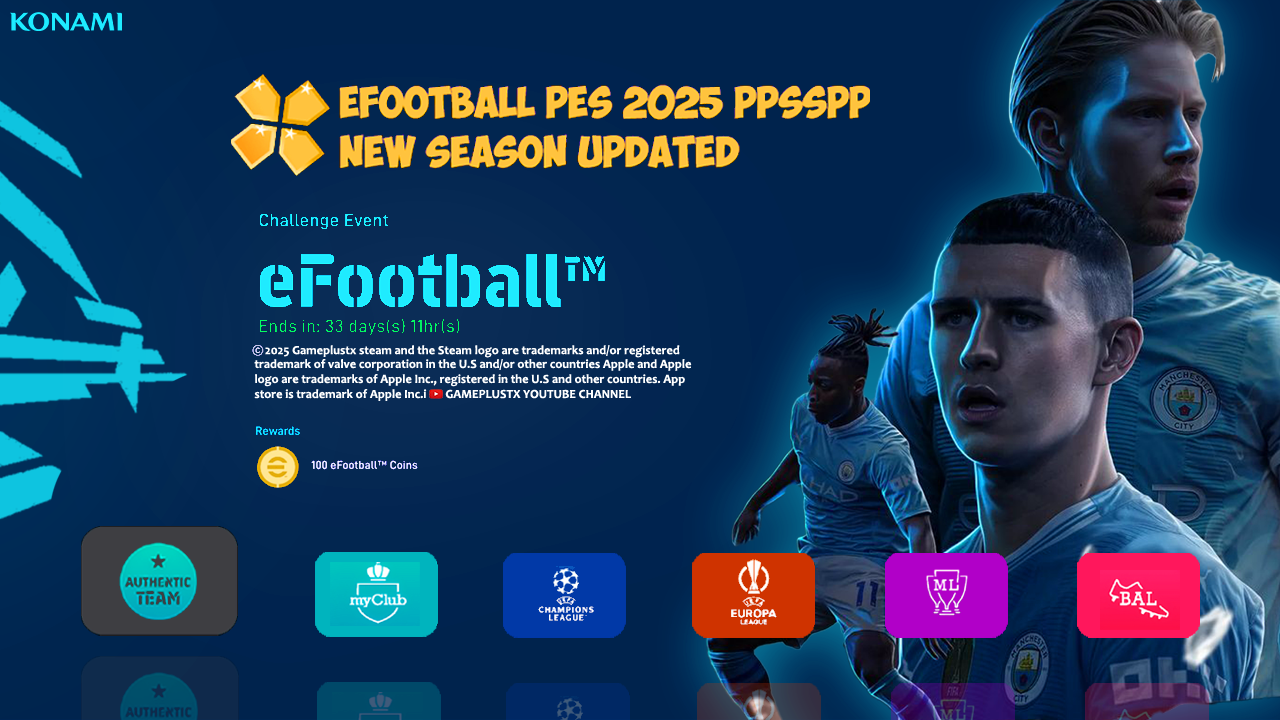 eFootball PES 2025 PPSSPP Iso Patch 24/25 Download