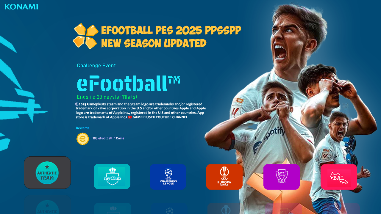 eFootball PES 2025 PPSSPP Iso Patch 2024/25 Update